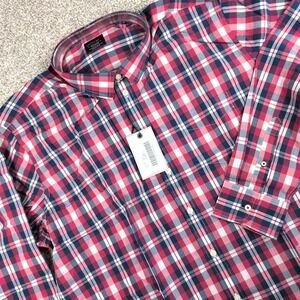 UNTUCKit XXX Large Mens Navarro Tall‎ Regular Fit Plaid Button Down Shirt